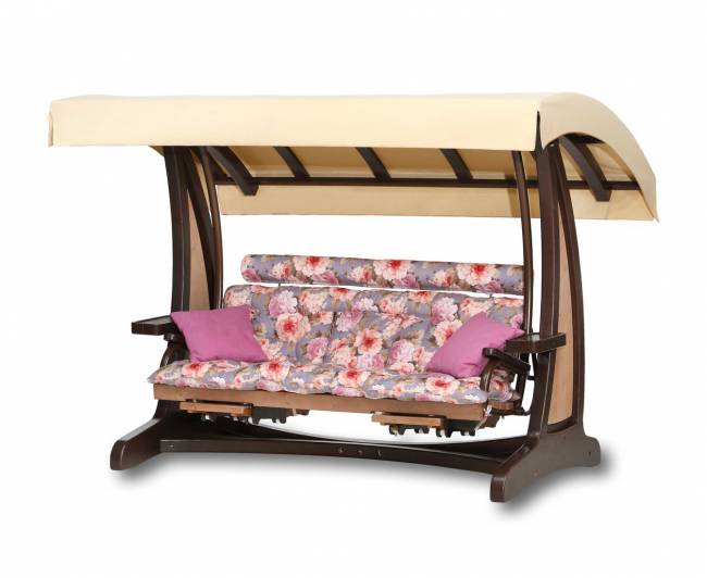 Качели садовые "Валенсия III" Премиум (лиственница)