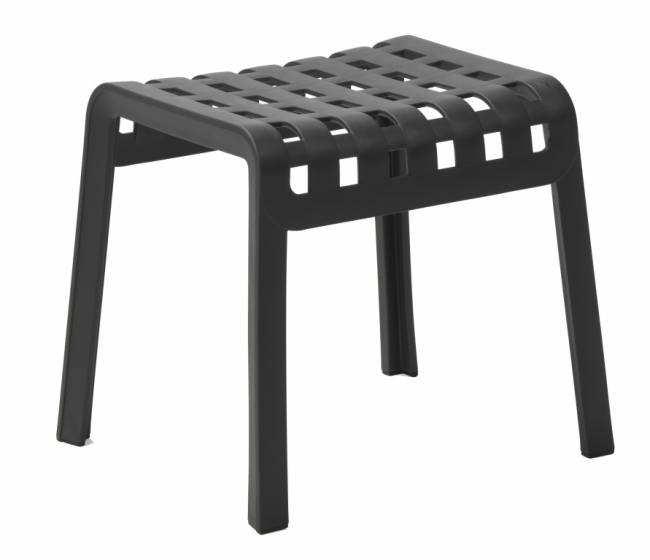 Табурет пластиковый Poggio антрацит 490х415х440 мм Табурет пластиковый Poggio антрацит 490х415х440 мм
