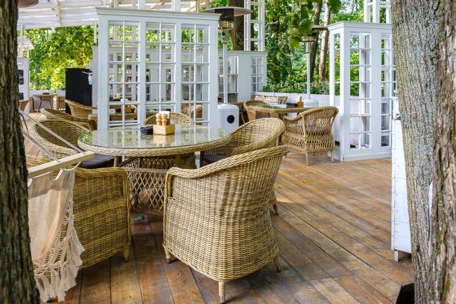 "Равенна" плетеное кресло из искусственного ротанга, цвет соломенный