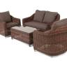 "Кон Панна" лаунж-зона из искусственного ротанга, цвет коричневый