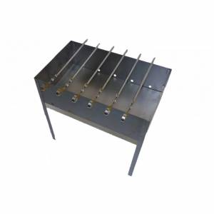 Мангал сборный Стандарт-Лайт с шампурами в коробке 500х300