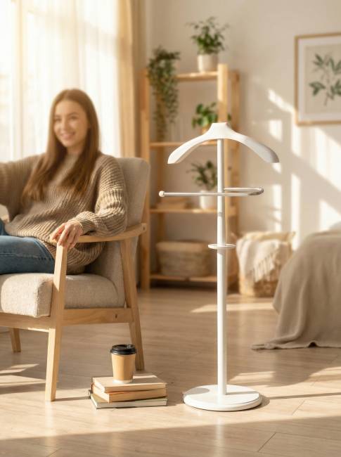 Вешалка костюмная В 25Н белый