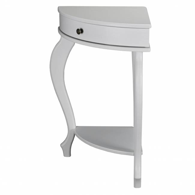 Консоль угловая Элегант молочный дуб Л