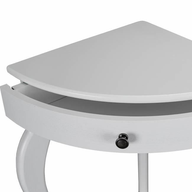 Консоль угловая Элегант молочный дуб Л