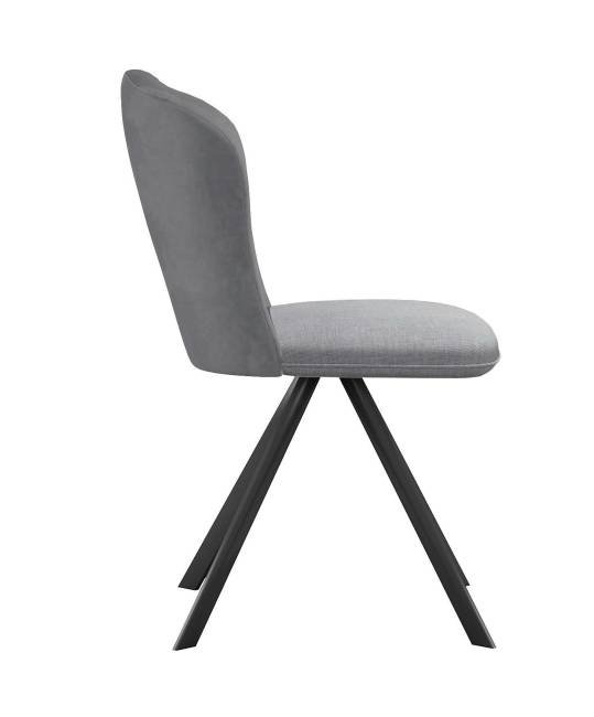 Стул DikLine 299 поворотный NS10 GREY/C50 светло-серый, ножки черные