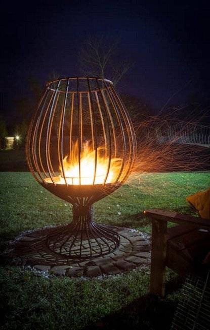 Кованый садовый очаг Бокал Кованый садовый очаг Бокал