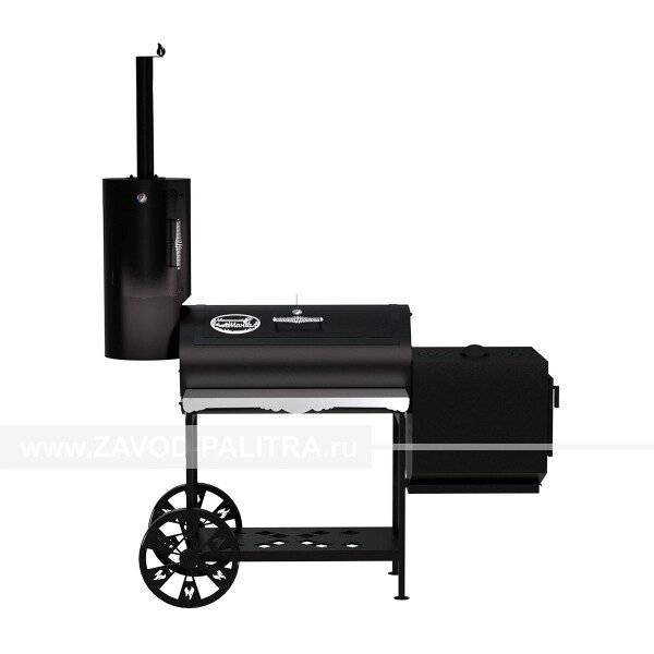 Гриль-Смокер казан XXL, из стали толщиной 5 мм в термостойкой покраске