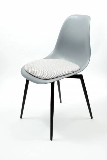 Стул Туссе чёрный /серый, серый ГЛ