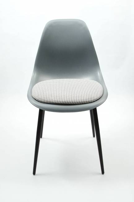 Стул Туссе чёрный /серый, серый ГЛ