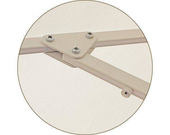 Зонт Митек D2,5 м круглый с воланом, алюминий, с подставкой