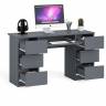 Компьютерный стол с двумя тумбами Мори МС-2 цвет графит