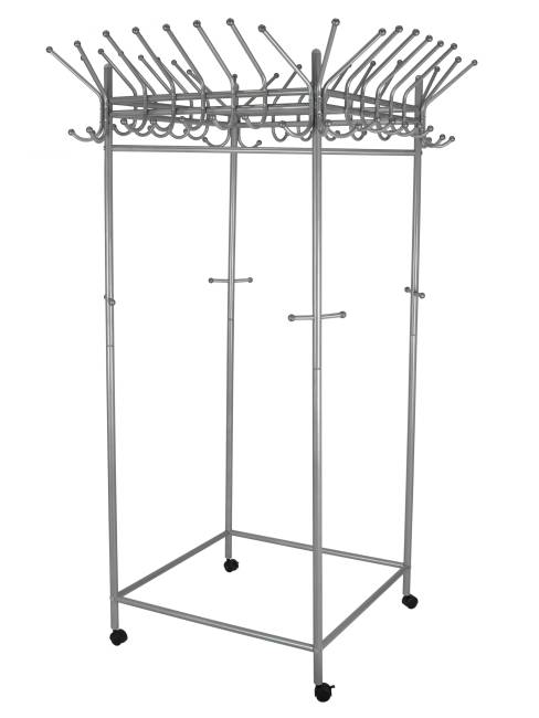 Вешалка напольная на колесах Пико 23 металлик