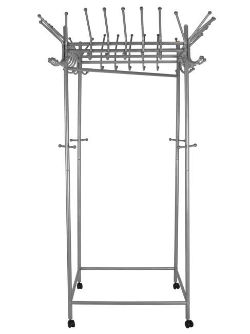 Вешалка напольная на колесах Пико 23 металлик