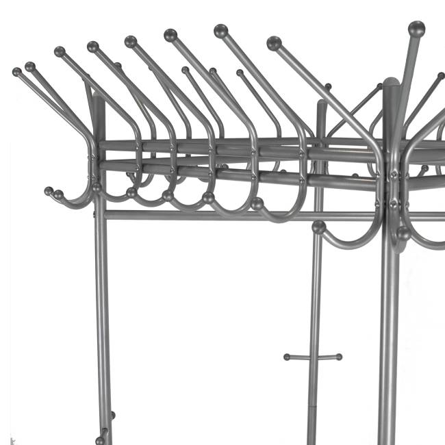 Вешалка напольная на колесах Пико 23 металлик