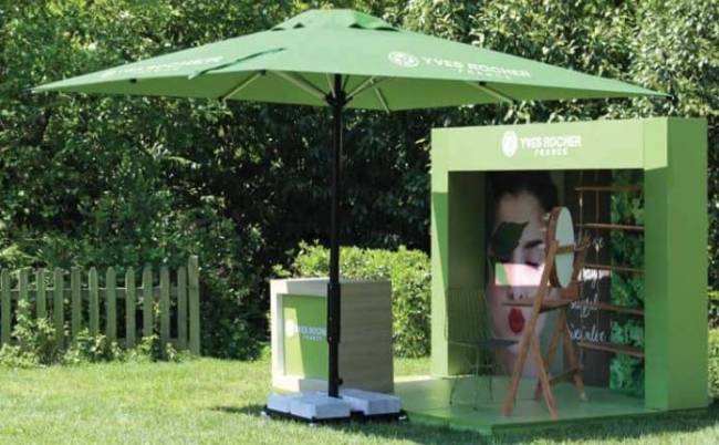 Зонт профессиональный 3х3 м Lux Telescopic бежевый 3000х3000 мм