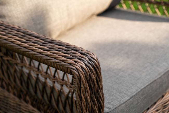 "Гранд Латте" лаунж-зона из искусственного ротанга, цвет коричневый