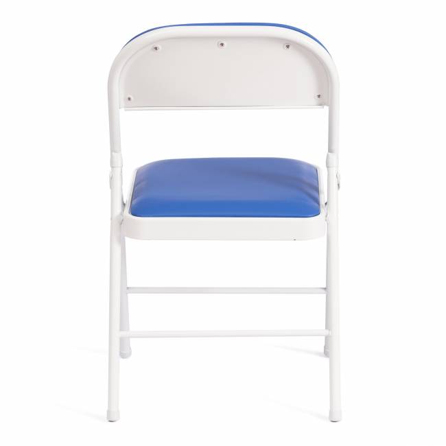 Стул складной FOLDER (mod. 3022G) каркас: металл, сиденье/спинка: экокожа, 46.5 х 47.5 х 79 см, blue (синий) / white (белый) (Комплект из 6 шт.) синий, белый каркас: металл, сиденье/спинка: экокожа Стул складной FOLDER (mod. 3022G) каркас: металл, сиденье/спинка: экокожа, 46.5 х 47.5 х 79 см, blue (синий) / white (белый) (Комплект из 6 шт.) синий, белый каркас: металл, сиденье/спинка: экокожа