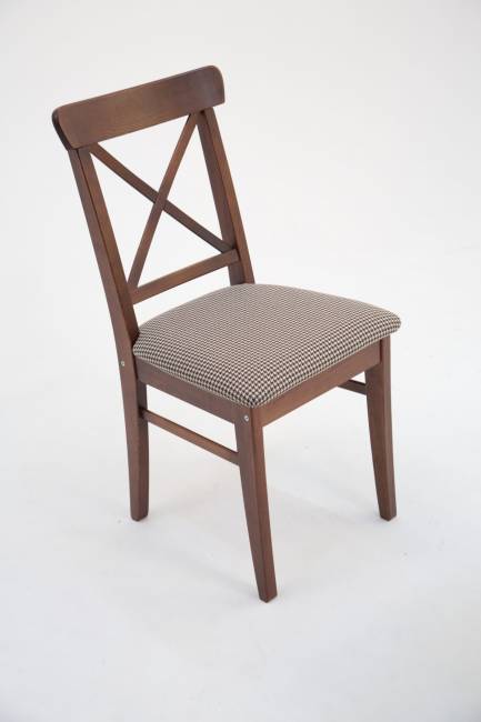 Стул Ингольф ПМ орех/гусиная лапка бежевый Стул Ингольф ПМ орех/гусиная лапка бежевый