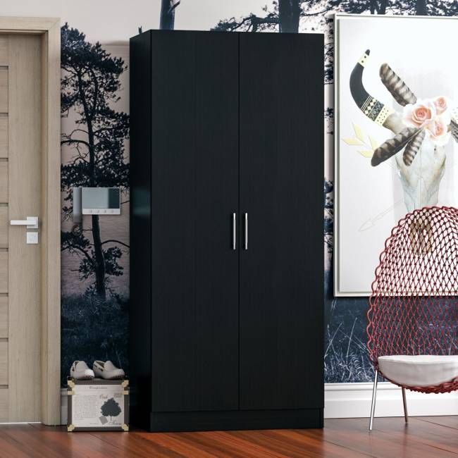 Шкаф 2-х створчатый Стандарт цвет венге Шкаф 2-х створчатый Стандарт цвет венге