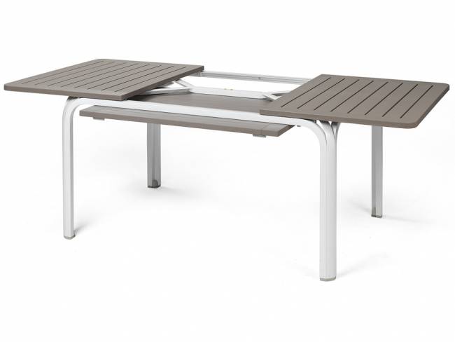 Стол пластиковый раздвижной Alloro 140 Extensible белый, тортора 1400-2100х1000х730 мм Стол пластиковый раздвижной Alloro 140 Extensible белый, тортора 1400-2100х1000х730 мм