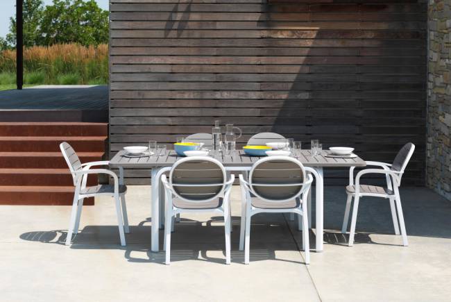 Стол пластиковый раздвижной Alloro 140 Extensible белый, тортора 1400-2100х1000х730 мм Стол пластиковый раздвижной Alloro 140 Extensible белый, тортора 1400-2100х1000х730 мм