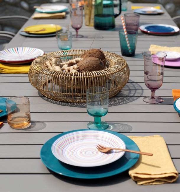 Стол пластиковый раздвижной Alloro 140 Extensible белый, тортора 1400-2100х1000х730 мм Стол пластиковый раздвижной Alloro 140 Extensible белый, тортора 1400-2100х1000х730 мм