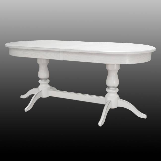 Стол обеденный Тарун 5 раздвижной белый/серебро 190/250*84 Стол обеденный Тарун 5 раздвижной белый/серебро 190/250*84