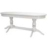 Стол обеденный Тарун 5 раздвижной белый/серебро 190/250*84