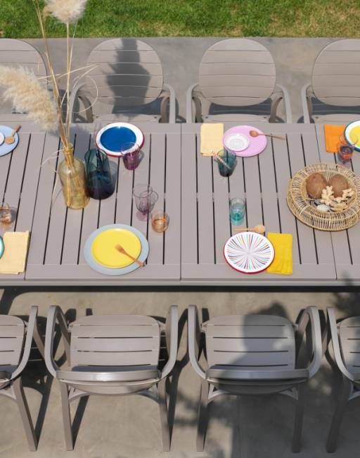 Стол пластиковый раздвижной Alloro 210 Extensible тортора 2100-2800х730х1000 мм Стол пластиковый раздвижной Alloro 210 Extensible тортора 2100-2800х730х1000 мм