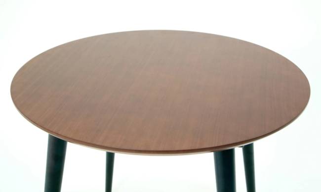 Стол Монте К 100 чёрное дерево/орех