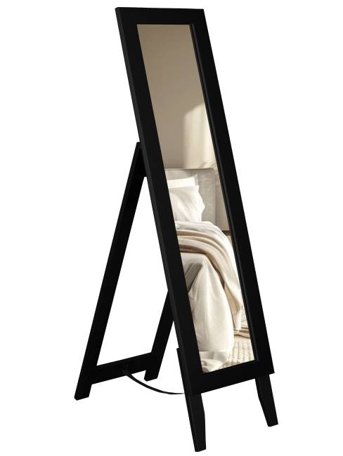 Зеркало напольное BeautyStyle 1 черный 130 см х 35 см