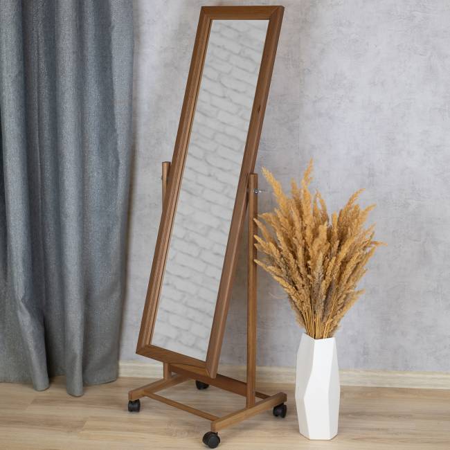 Зеркало напольное В 27Н средне-коричневый 137 см х 42,5 см