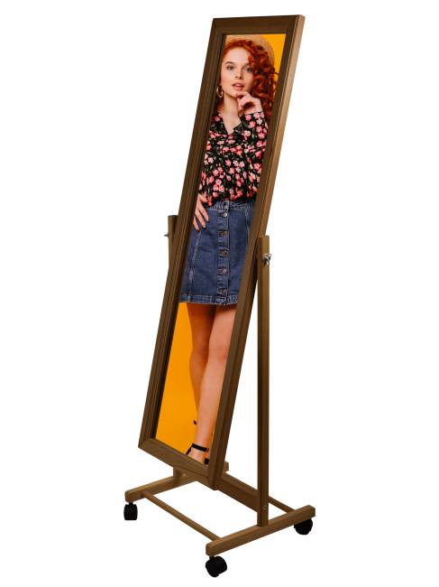 Зеркало напольное В 27Н средне-коричневый 137 см х 42,5 см