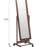 Зеркало напольное В 27Н средне-коричневый 137 см х 42,5 см