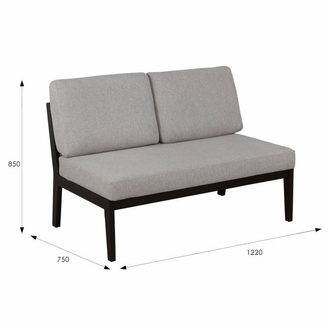 Диван-скамья Массив мягкая ткань серый, каркас венге Диван-скамья Массив мягкая ткань серый, каркас венге