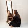 Зеркало напольное BeautyStyle 27 средне-коричневый 135 см х 42,5 см