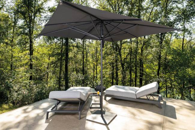 Зонт профессиональный 3х3 м Napoli Standard антрацит 3000х3000 мм