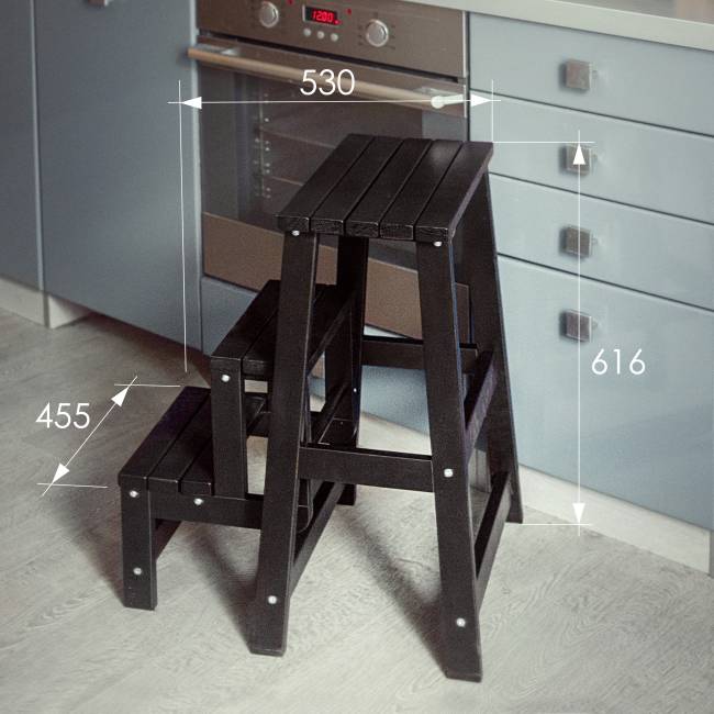 Табурет- стремянка венге