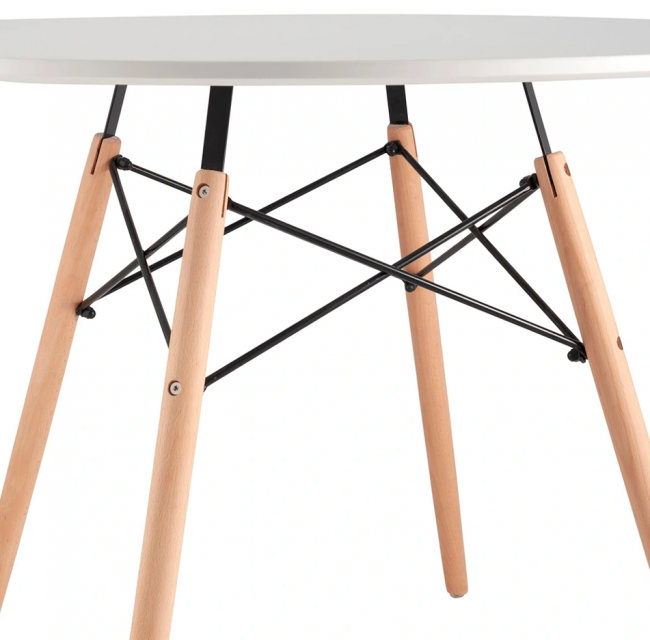 Стол EAMES белый D100
