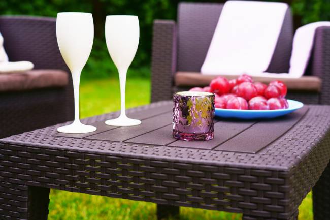 Комплект мебели АРИЗОНА Сет Макс / ARIZONA Set Max, антрацит (на 5 персон)