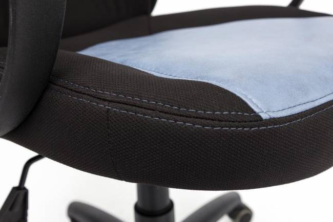 Кресло офисное «Alien» (Искусств. коричневая кожа + искусств. голубая кожа)