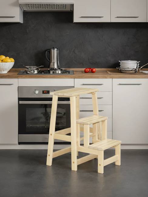 Табурет- стремянка лак