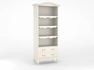 Стеллаж Малонн Ави с большими ящиками Белый