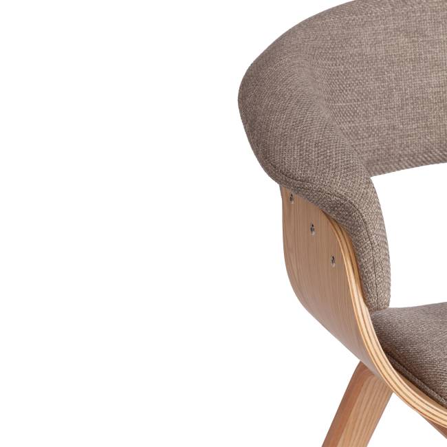 Стул Вимта/Vimta (мод.8021) дерево/ткань, 69х56х77см, натуральный/бежевый береза, серый дерево / ткань