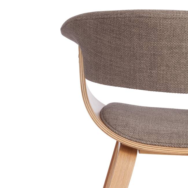 Стул Вимта/Vimta (мод.8021) дерево/ткань, 69х56х77см, натуральный/бежевый береза, серый дерево / ткань