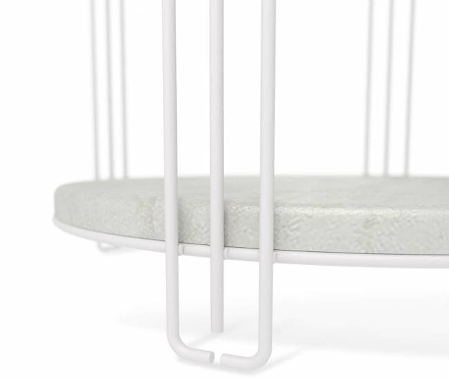 Столик кофейный SHT-CT33-1 белый муар / бетон лофт Столик кофейный SHT-CT33-1 белый муар / бетон лофт