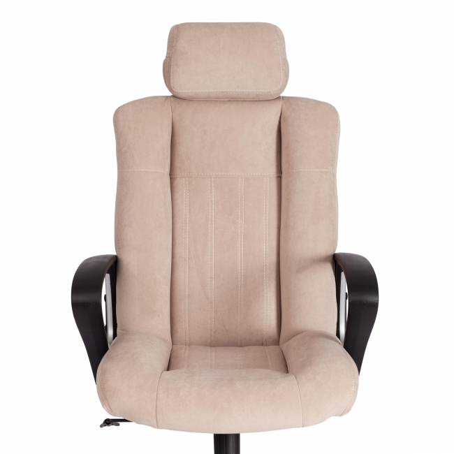 Кресло Оксфорд/Oxford хром флок , бежевый, 7 бежевый флок