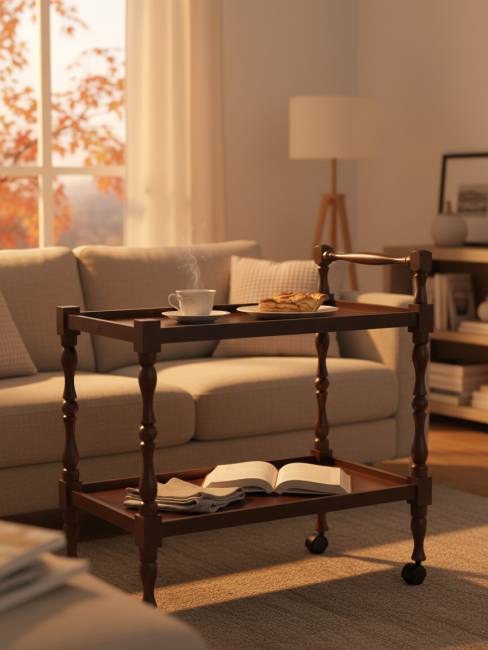 Стол сервировочный Бридж средне-коричневый