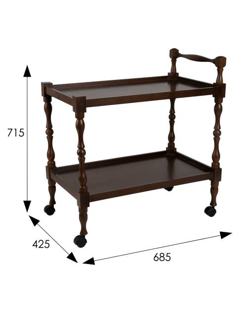 Стол сервировочный Бридж средне-коричневый