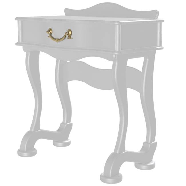 Стол туалетный Джульетта молочный дуб Л